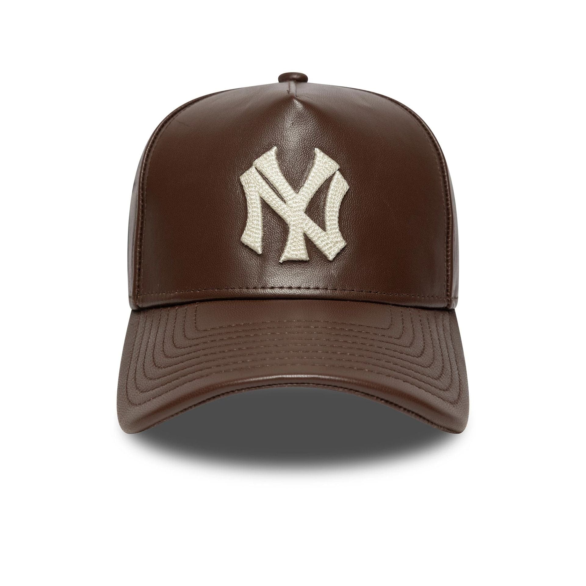 9FORTY E-FRAME NEW YORK YANKEES IN PELLE Marrone Scuro