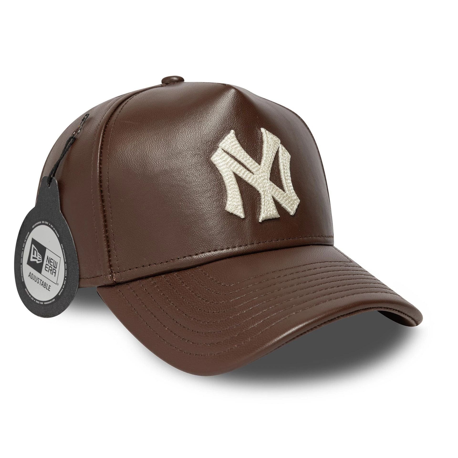 9FORTY E-FRAME NEW YORK YANKEES IN PELLE Marrone Scuro