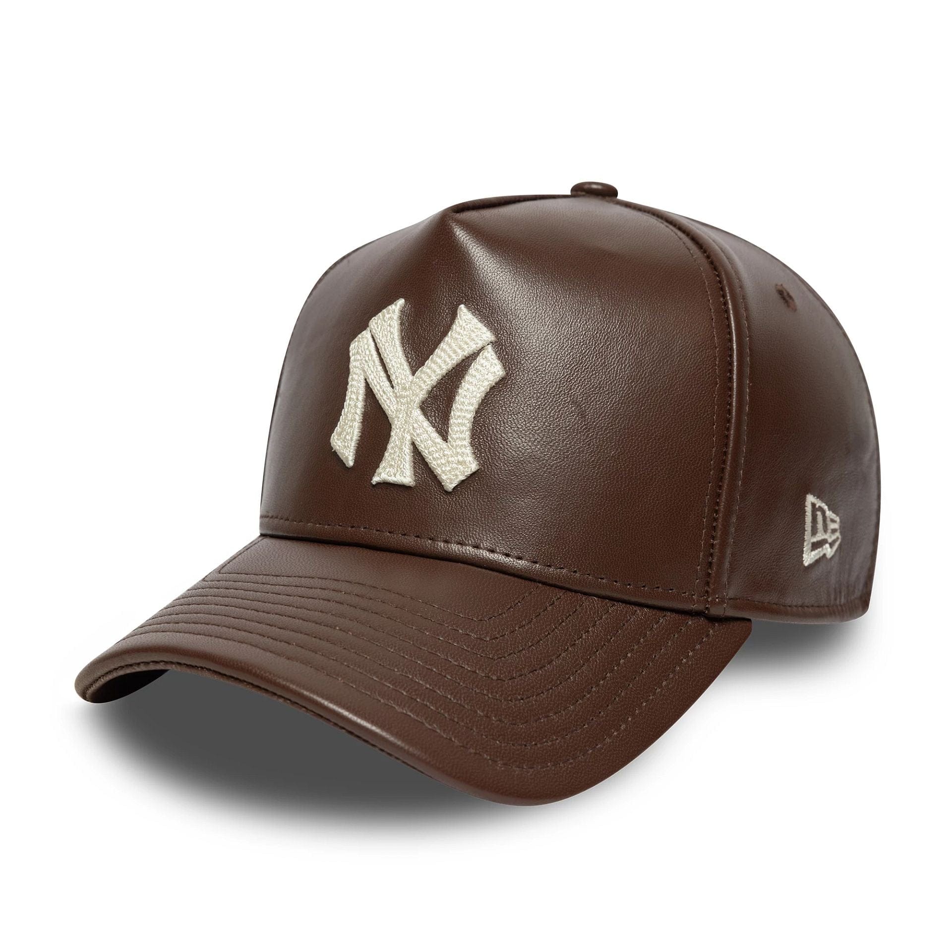 9FORTY E-FRAME NEW YORK YANKEES IN PELLE Marrone Scuro