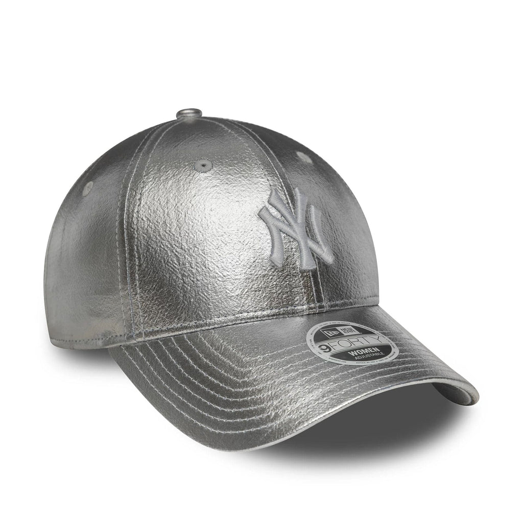 9FORTY FEMALE METALLIC NEW YORK YANKEES ARGENTO