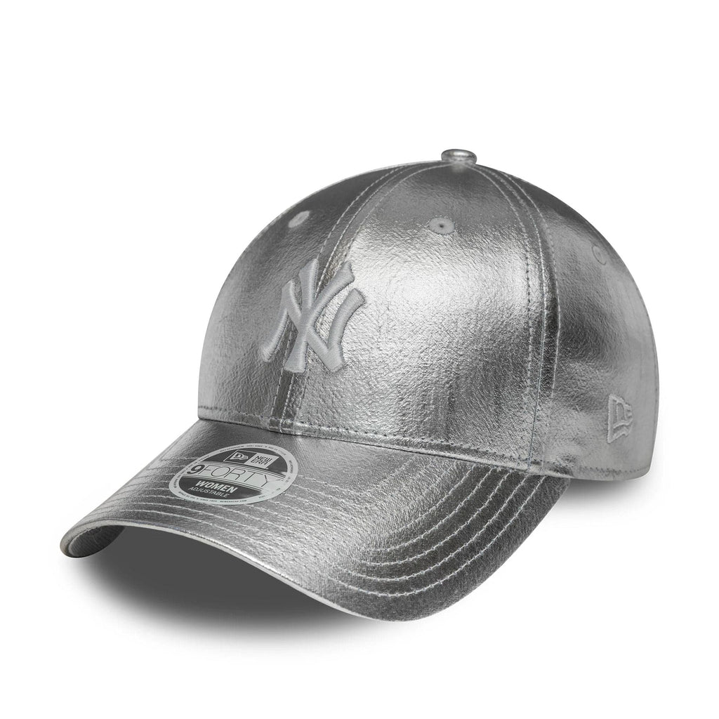 9FORTY FEMALE METALLIC NEW YORK YANKEES ARGENTO