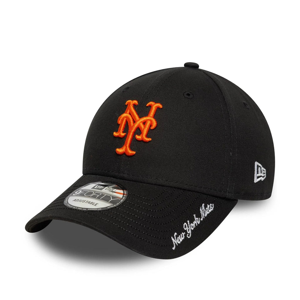 9FORTY VISOR SCRIPT NEW YORK METS MLB Nero