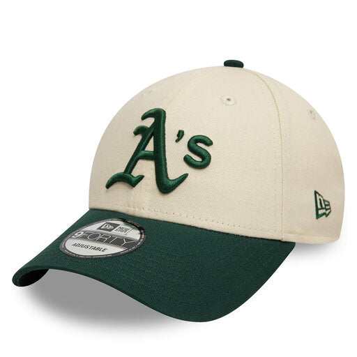 Colour Block 9Forty Oakland Athletics Cap 60595214 Beige Verde scuro