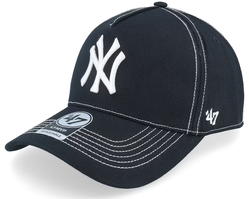 '47 NEW YORK YANKEES CONTRAST STITCH - Cap - navy/black/natural
