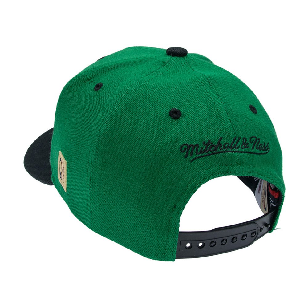 Mitchell & Ness Boston Celtics Team Arch Green and Black Cap